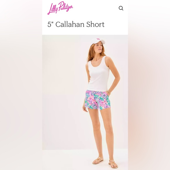 Lilly Pulitzer 5” Callahan Shorts - “See You Later Alligator” Print - Picture 7 of 8